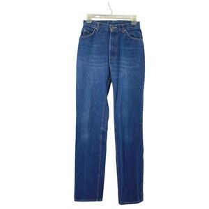 Vintage Lee Jeans Juniors‎ Size 11 Tall High Rise Straight Dark Wash Denim Wear